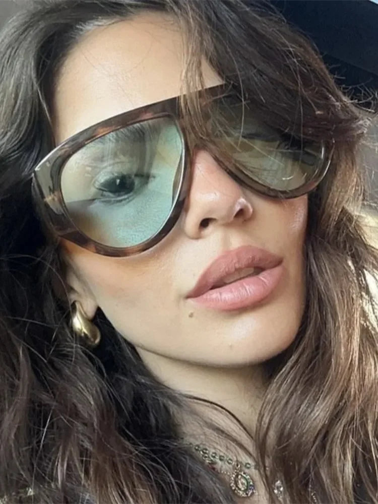 Fashion Oversized Hip Hop Sunglasses Men Women Shades Brand Designer Sun Glasses Trend Male Punk Eyewear Female UV400