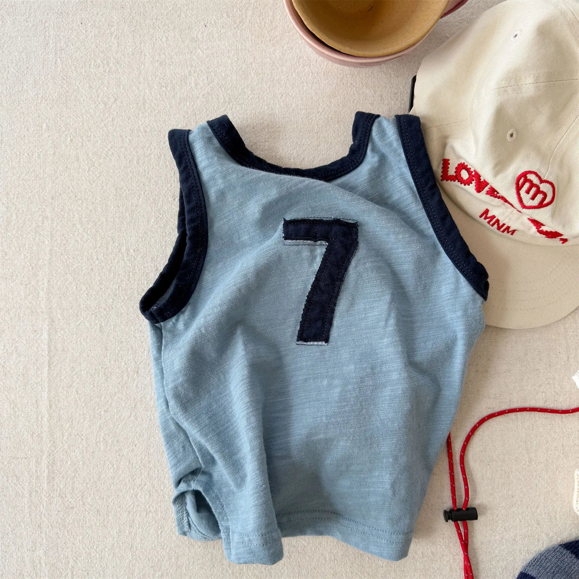 2026 Summer New Children Sleeveless T Shirts Cotton Toddler Girls Casual Vest Baby Thin Letter Print T Shirts Kids Clothes