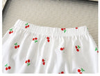 Baby Sleepwear 0-3Y Infant Pajama Set Cotton Strawberry Print Skin Friendly Baby Clothes Short Sleeve Toddler Loungewear