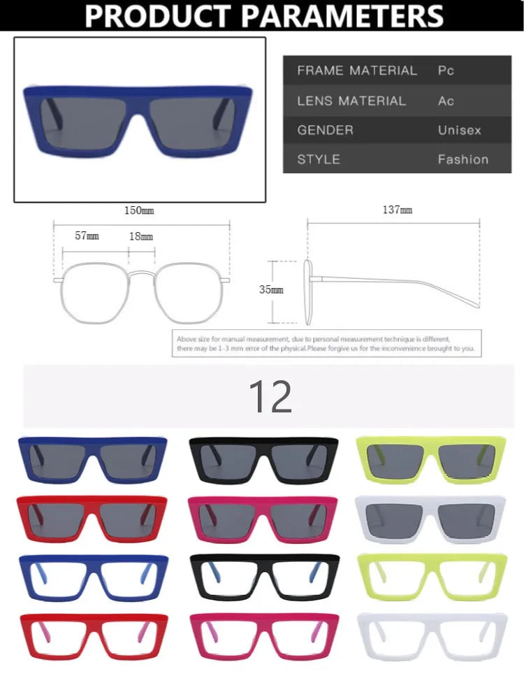 Square Vintage Sunglasses Women Men Brand Designer Retro Sun Glasses Female Fashion Cat Eye Shadow for Female Oculos De Sol