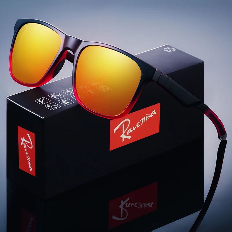 Fashion Square Polarized Sunglasses man Driving Fishing Luxury Brand Designer UV400 Eyewear