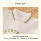 Infant Baby Summer Polo Collar Jumpsuit Sporty Dinosaur Breathable Mesh Romper Newborn One Pieces Cotton Baby Clothes