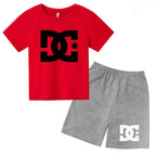 Children's Summer Sets - Boys and girls' 3-13 age group daily wear sports Tshirts,casual short-sleeved shorts,cute gift clothing