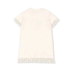 2025 KS Brand Summer Baby Girls Tassel Dresses T Shirts + Shorts Suits Sets Kids Clothes Girls Cotton Cherry Tank Dress Top 1-9Y
