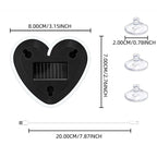 Universal Solar Atmosphere Light Heart-shaped Dynamic Gradient LED Fit Car Interior Ambient Light Decoration Accessory RGB