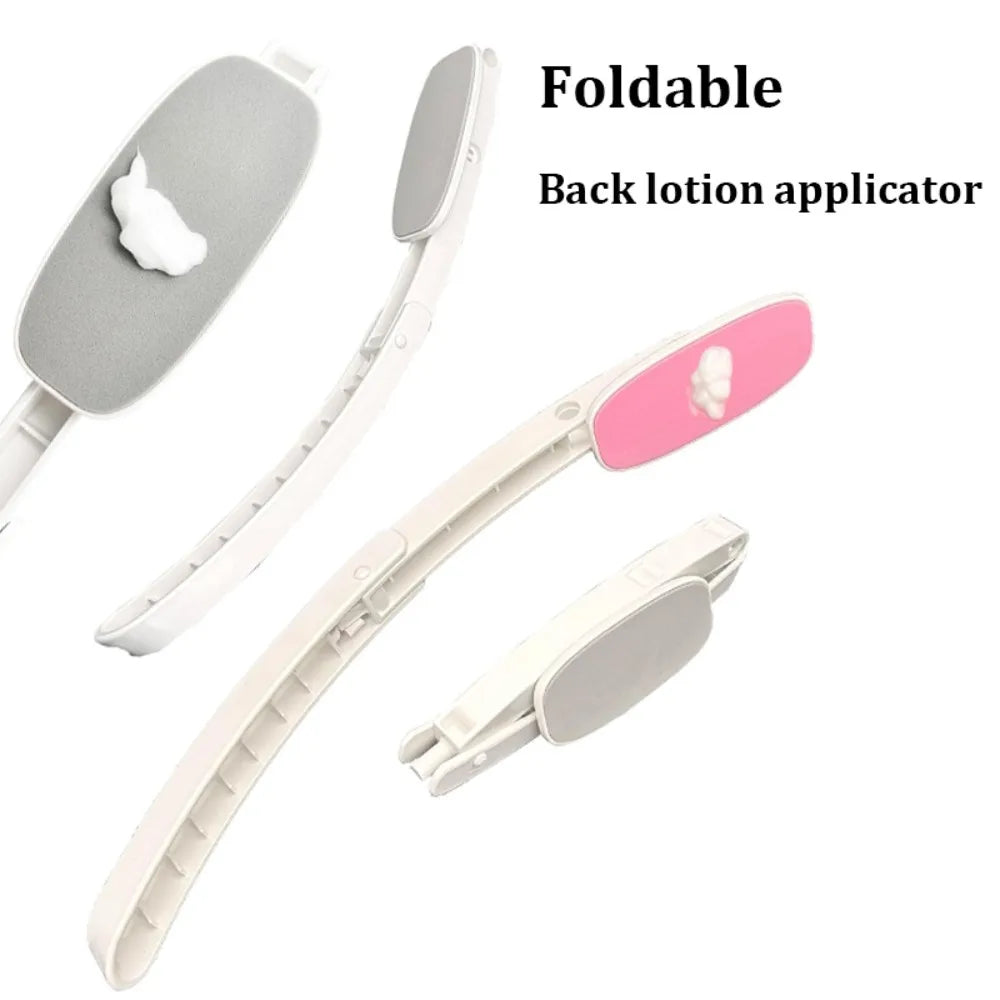 Back Lotion Applicator Apply Lotion Moisturizer Sunscreen Back Easy Reach Skin Foldable Curved Designed Bathing Accessories