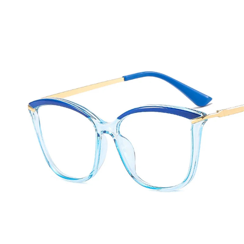 TR90 Fashion Myopia Glasses Frame Retro Brand Designer Cat Eye Optical Prescription Eyeglasses Women Computer Eyeglasses Girls