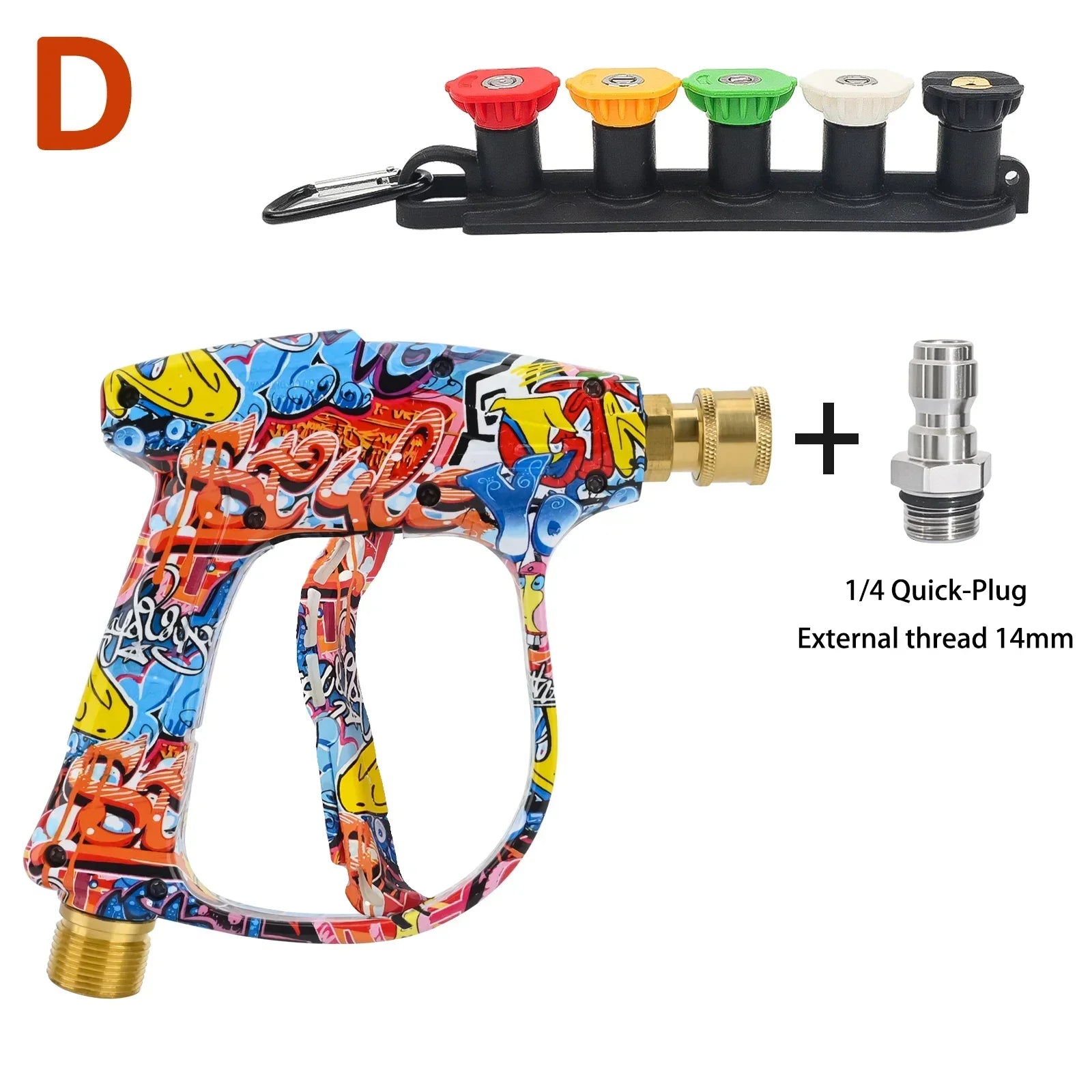 Graffiti Design High-Pressure Foam Gun Set - Multi-Brand Fit