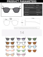 Retro Square Sunglasses Men Small Frame Sun Glasses Women New Fashion Polygonal Metal Eyeglasses Shadow UV400