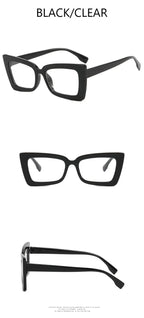 Fashion Square Eyeglasses Frames for Women Men Anti Blue Light Rectangle Glasses Frame Optical Computer Cat Eye Eyewear