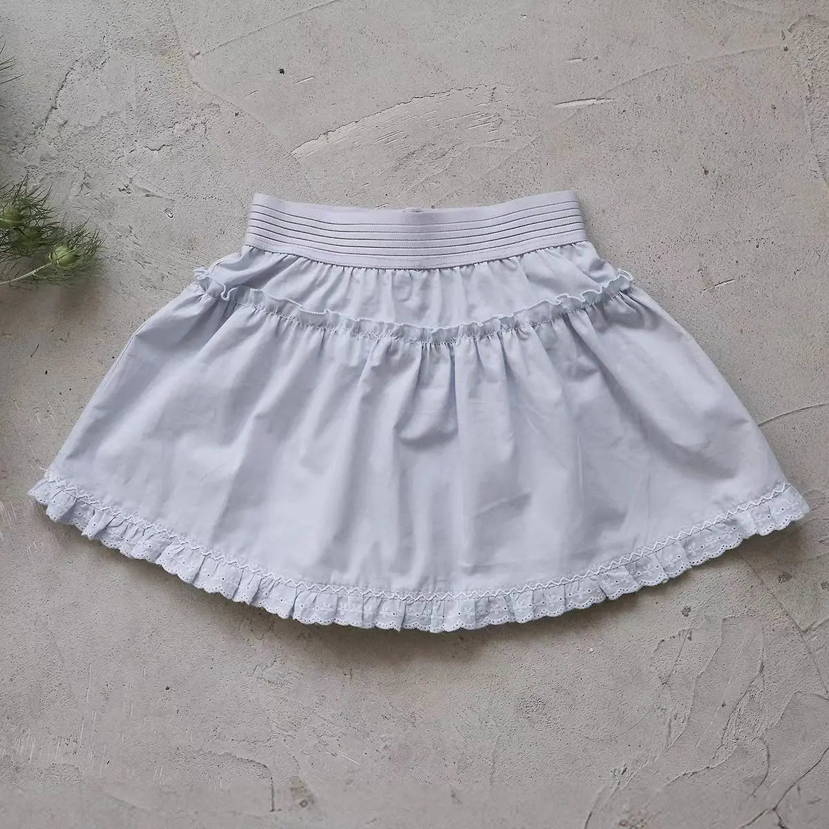 2026 Summer New Girls Cute Lace Short Skirts Cotton Children Preppy Style Princess Dress Baby Girl Sweet Skirts Toddler Clothes
