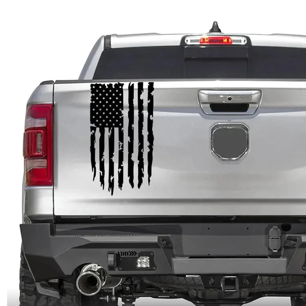 Car Sticker USA Flag Decor Decal For Dodge RAM Toyota Hilux Tacoma Jeep Gladiator Isuzu Dmax Ford F150 Auto Tuning Accessories