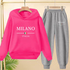 Autumn Winter Sweatshirt Sets Long Pants Hooded Long Shirts Suitable for Outdoor Sports Sweatshirts for Boys Girls Aged 3 to 13