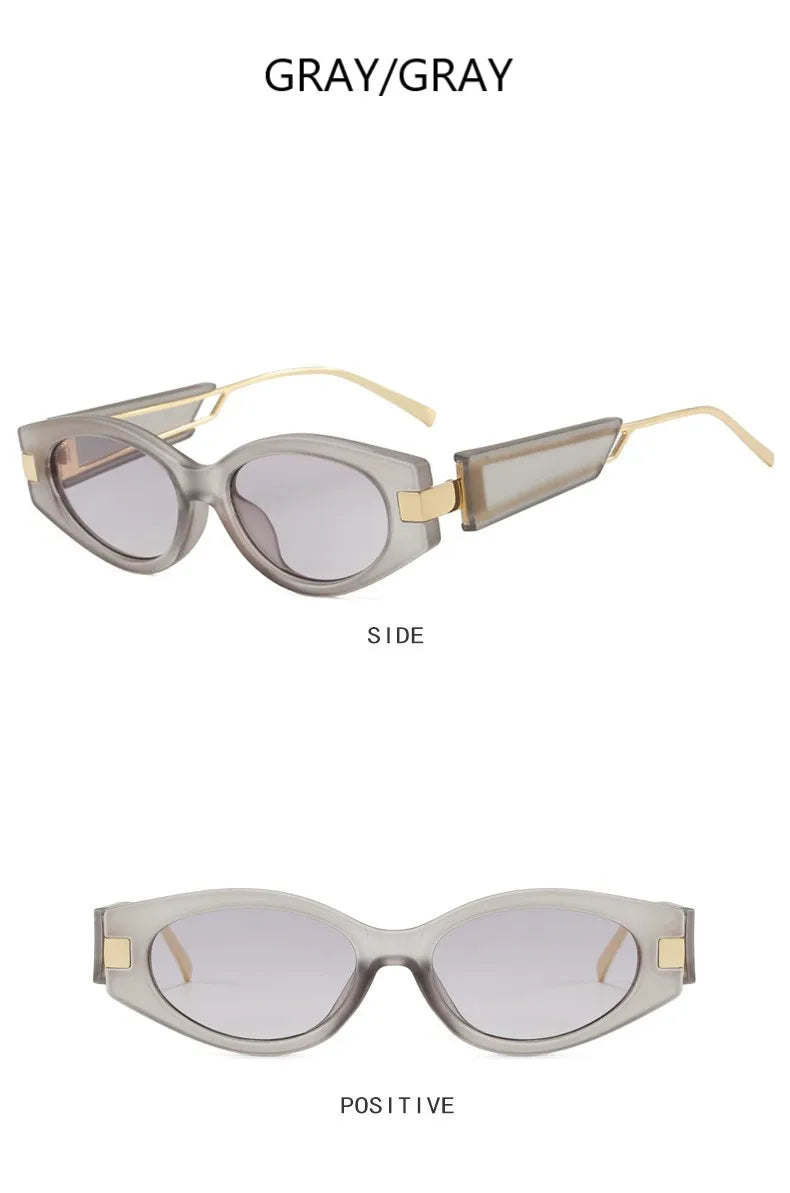 Small Frame Y2k Sunglasses Women Brand Designer Vintage Punk Sun Glasses Female Personality Fashion Shades Oculos De Sol