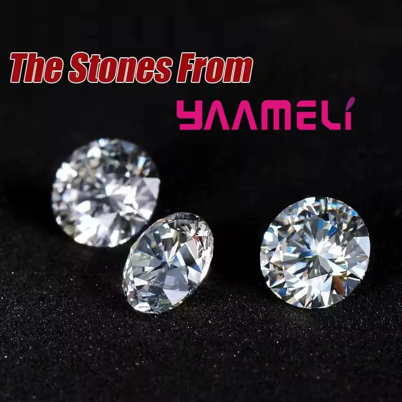 925 Sterling Silver Color Bridal Jewelry Set Classic Cubic Zircon Crystal Pendant  Necklace Stud Earrings for Women Girls Gift