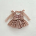 2026 Summer Baby Clothes Infant Girls Party Dress Lace Bodysuits & One-pieces 100-day Photo Dress Baby Photograph Clothing