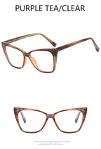 Fashion TR90 Retro Cat Eye Anti-blue Light Glasses Frame Women New Ultra-light Frame Glasses