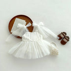 2026 Summer Baby Clothes Infant Girls Party Dress Lace Bodysuits & One-pieces 100-day Photo Dress Baby Photograph Clothing