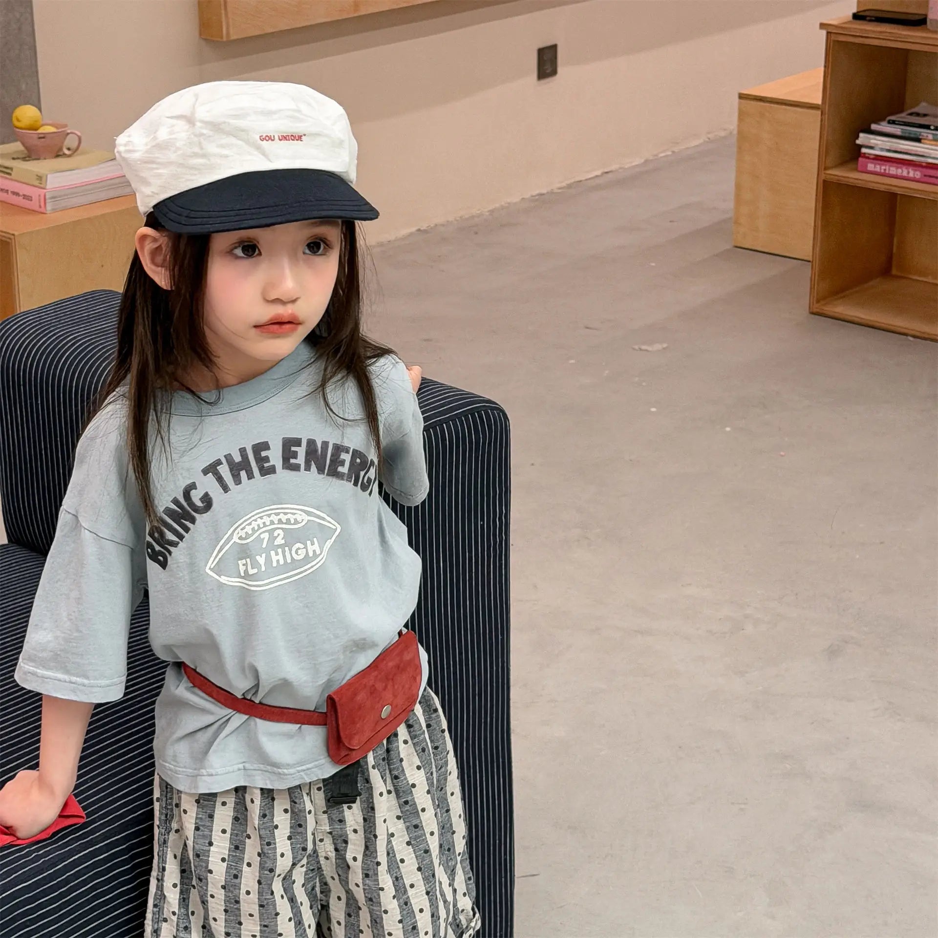 2026 Summer New Children Short Sleeve T Shirts Cotton Boys Letter Print Casual Tee Baby Girls O-neck Loose Tops Kids Clothes