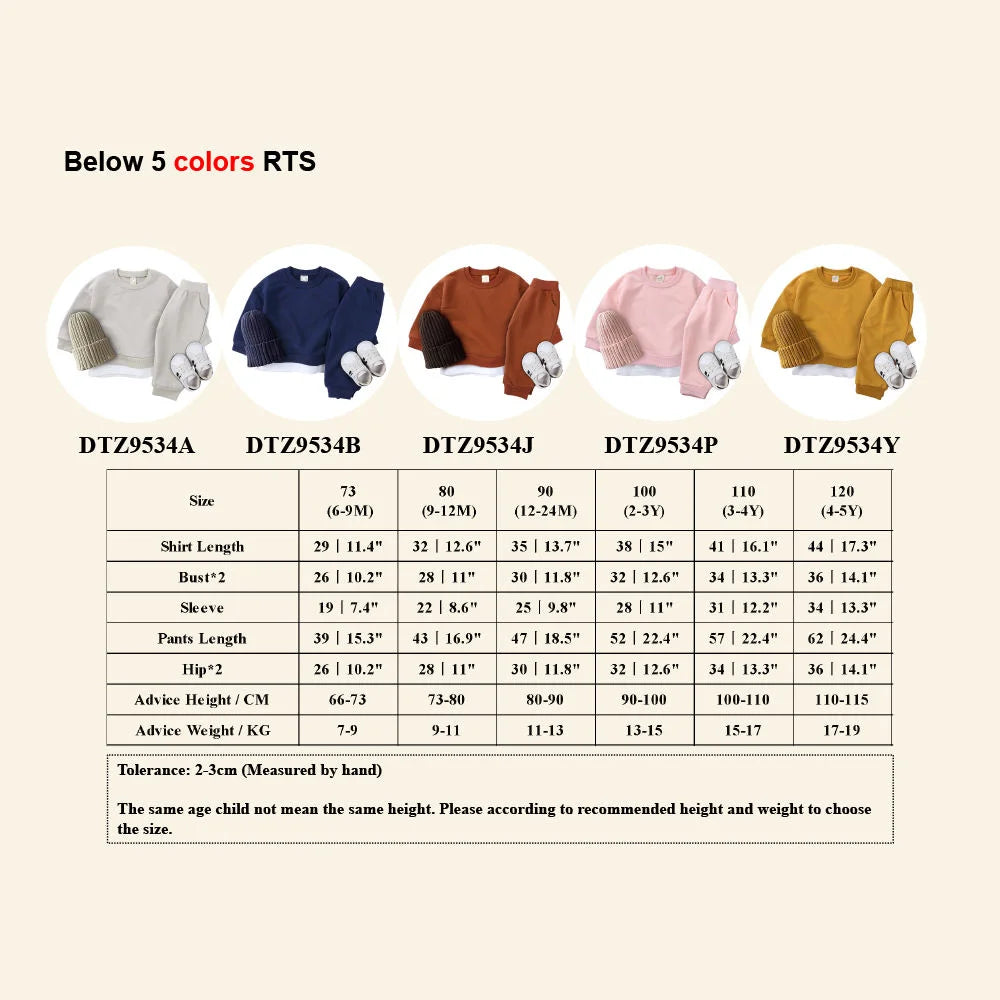 2026 Autumn Kids Sweatshirt Outfits Children Korean Sweatwear+Pants Casual Sports Pullovers Suit For Toddler Baby Girl Boy Sets