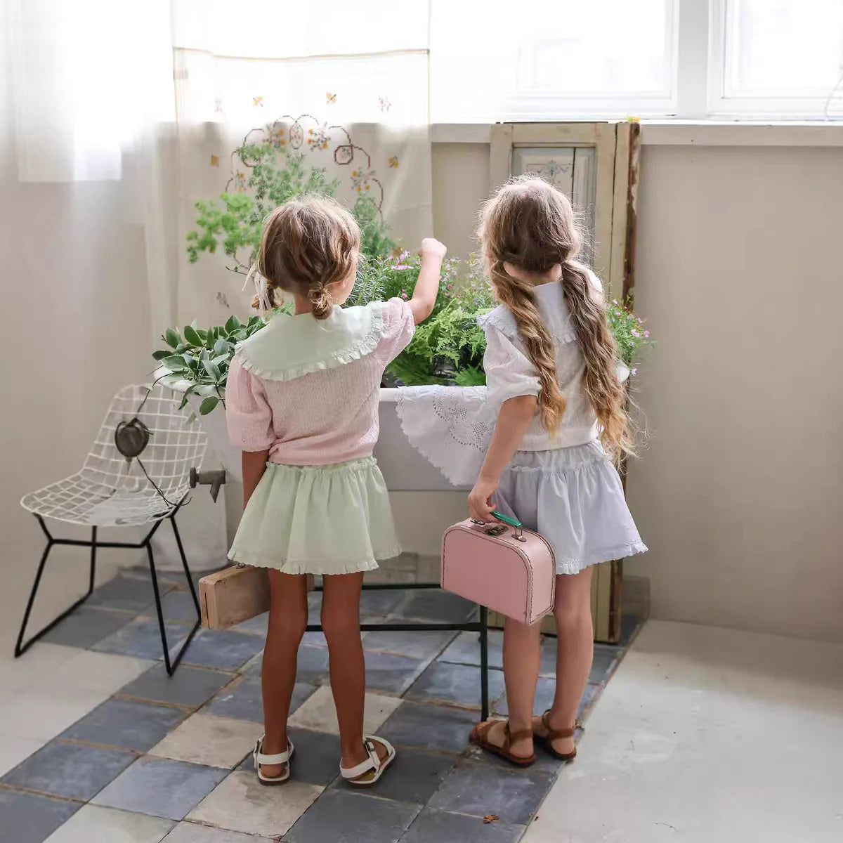 2026 Summer New Girls Cute Lace Short Skirts Cotton Children Preppy Style Princess Dress Baby Girl Sweet Skirts Toddler Clothes