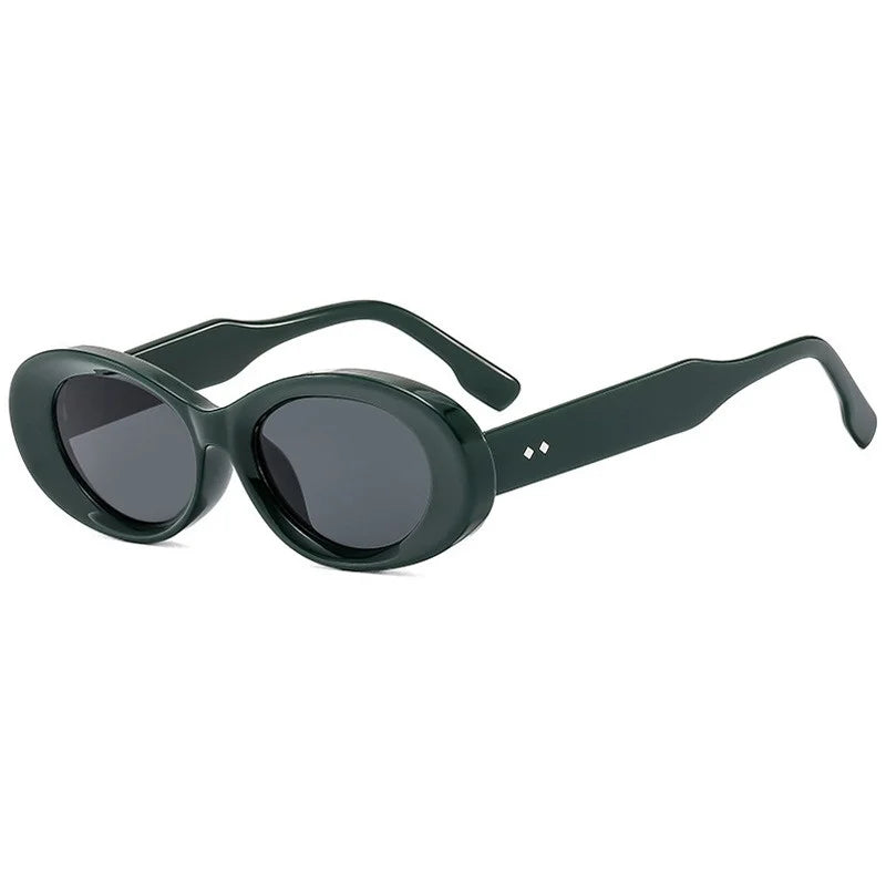 Vintage Round Sunglasses Women New Retro Oval Sun Glasses High Quality Trendy Brand Eyewear Shadow for Female