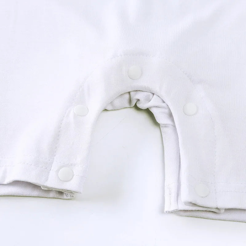 Summer Thin Baby Clothes 0-2Y Girls Boys Infant Solid Color Romper Newborn Short Sleeved Jumpsuit Toddler One Piece
