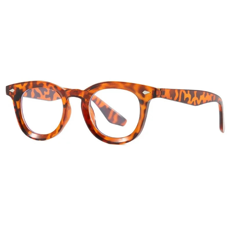 Vintage Punk Square Sunglasses Women Brand Fashion Concave Sun Glasses Men Shades UV400 Olive Green Leopard Rivets Eyewear