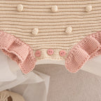 2026 Summer New Baby Girl Sleeveless Strap Bodysuit Solid Infant Girl Casual Knitted Jumpsuit Cotton Toddler Overalls 0-24m