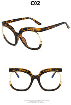 2023 Ins Rainbow Frame Fashion Retro Round Anti Blue Light Women Glasses Vintage Oversized Colourful Frame Clear Eyeglasses