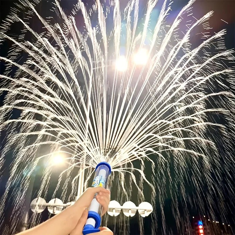 Fireworks Spray Water Pull-Back Water Gun Outdoor Splash Games for Pool Lawn Activities Kids Summer Interactive Water Spray Toys
