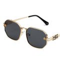High Quality Rectangle Sunglasses Fashion Brand Designer Vintage Glasses Metal Frame Eyewear UV400 Gafas De Sol Mujer 308393