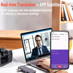 UYUXIO Real Time AI Language Translation Earbuds OWS Translator Headphone with 144 Languages Earphone Ear Buds for Business