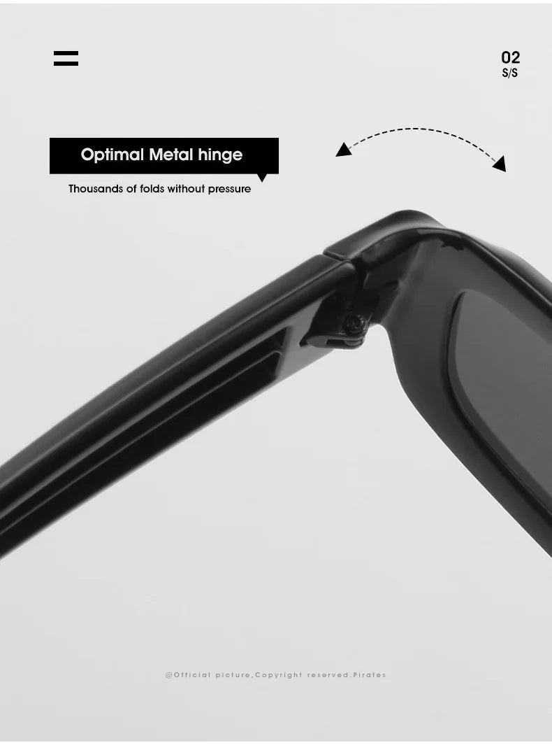 Punk Square Sunglasses 2022 New Ripple Funny Sunglasses Bump Cyberpunk Sunglasses Trendy Hip Hop Glasses UV400