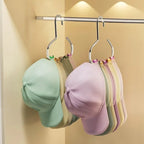 Circle Ring Hat Hanger 8 Hats Display Rack Baseball Cap Organizer Scarf Towel Tie Storage Holder for Closet Bedroom Saving Space