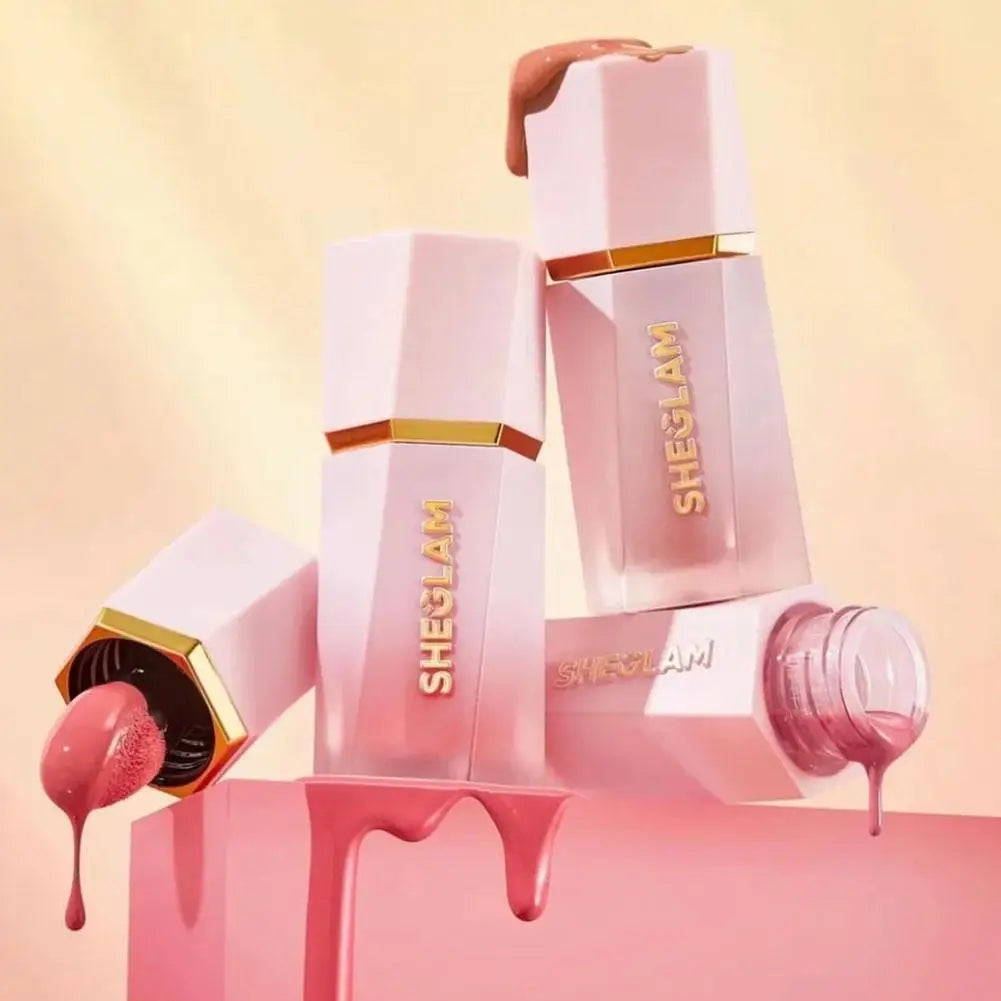 SHEGLAM Matte Liquid Blush Long-Lasting Korean Multi-Purpose Natural Blusher Waterproof Facial Nourishing Makeup Tool