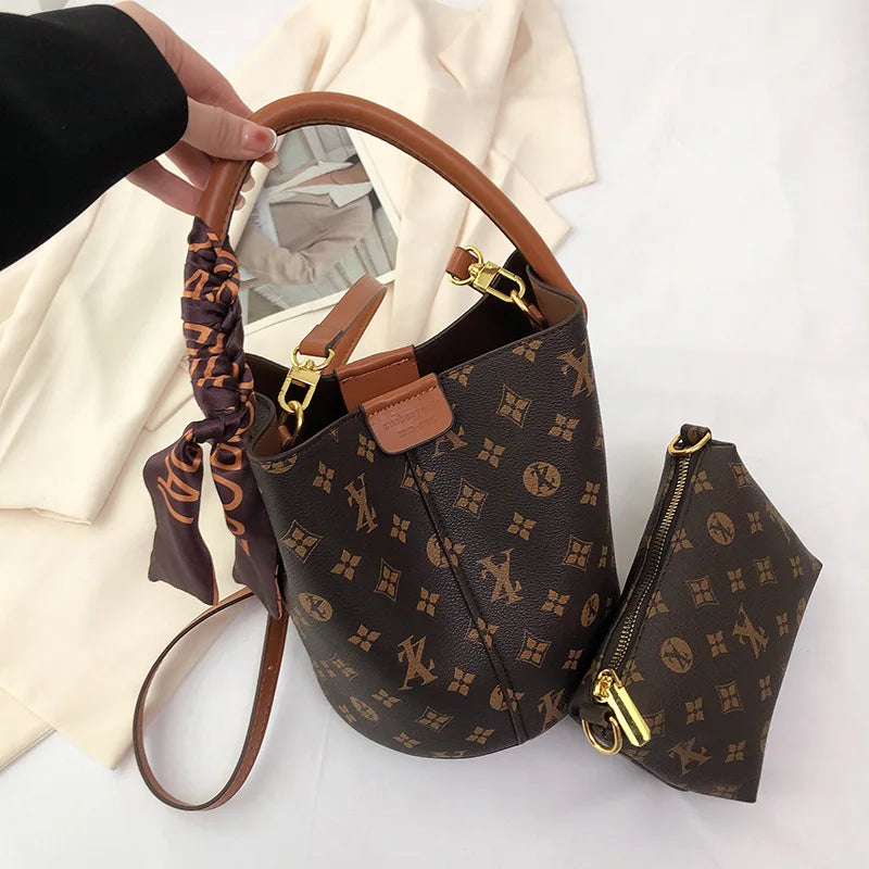 Classic Luxury Women'S Shoulder Bag Fashionable Print Retro Crossbody Bags For Women Designer Handbag Purses Clutch Travel Tote