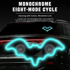 Bat-shaped Universal Solar Power Atmosphere Light Dynamic Gradient LED Fit Car Interior Ambient Light Decoration Accessory RGB