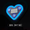 Universal Car Solar Heart-shaped Light Car Window LED Peach Heart Atmosphere Lamp for Car Exterior Interior Decoration