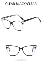Fashion TR90 Retro Cat Eye Anti-blue Light Glasses Frame Women New Ultra-light Frame Glasses