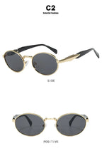Retro Round Metal Sunglasses Women Glasses New Fashion Leopard Sun Glasses Trendy Brand Designer Eyewear Female Male UV400