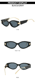 Small Frame Y2k Sunglasses Women Brand Designer Vintage Punk Sun Glasses Female Personality Fashion Shades Oculos De Sol