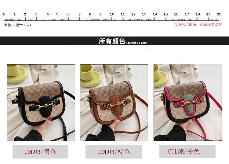 Luxury Versatile Women's Chain Bag Handbags 2024 Hot Sale Retro Designer Crossbody Shoulder Purses Small Square Bag Women Clutch