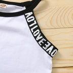 Trendy Summer Children's Sports Clothing Set 2-6Y Patchwork Letter Camisole and Shorts 2Pcs for Girls Kid's Casual Vest Outfit