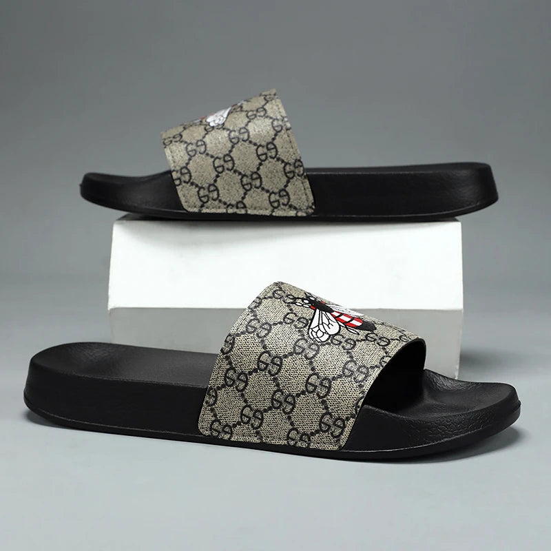 QZHSMY Summer men's shoes sports casual slippers indoor and outdoor EVA shoes men's small butterfly beach outdoor garden sandals