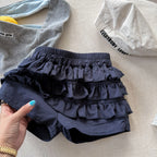 2026 Summer New Children Shorts Cotton Girls Sweet Lace Flower Bud Shorts Fashion Toddler Floral Culottes Kids Clothes