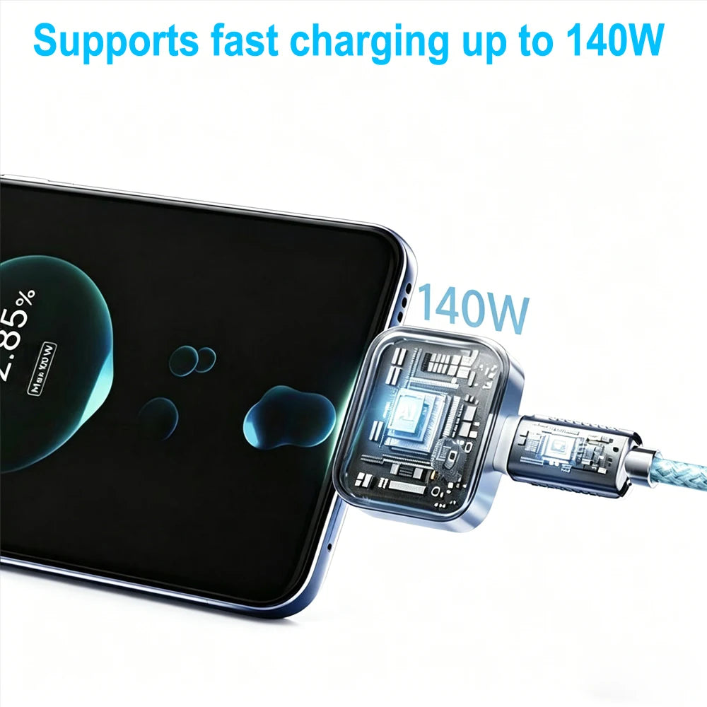 1PCS Type-C Fast Charging Separator, Universal Auto Disconnect Charger Adapter with Full Charge Auto Cut & Overcharge Protection