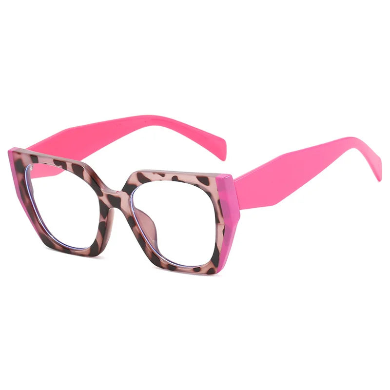Fashion Luxury Brand Oversized Square Glasses Frame For Women Retro Colorful Cat Eye Sun Glasses Hot Quality Shades Eyeglass