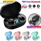 E6S TWS Wireless Bluetooth Earphones Digital Display Noise Cancelling Earbuds with Mic HiFi Stereo Sound Headset for Smartphones
