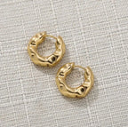 New Hot Sell Trendy Plated Gold Color Circle Earrings for Women Ear Hoop Earring Classic Jewelry